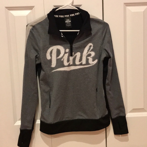 PINK Victoria's Secret Tops - Pink Quarter Zip Athletic Pullover